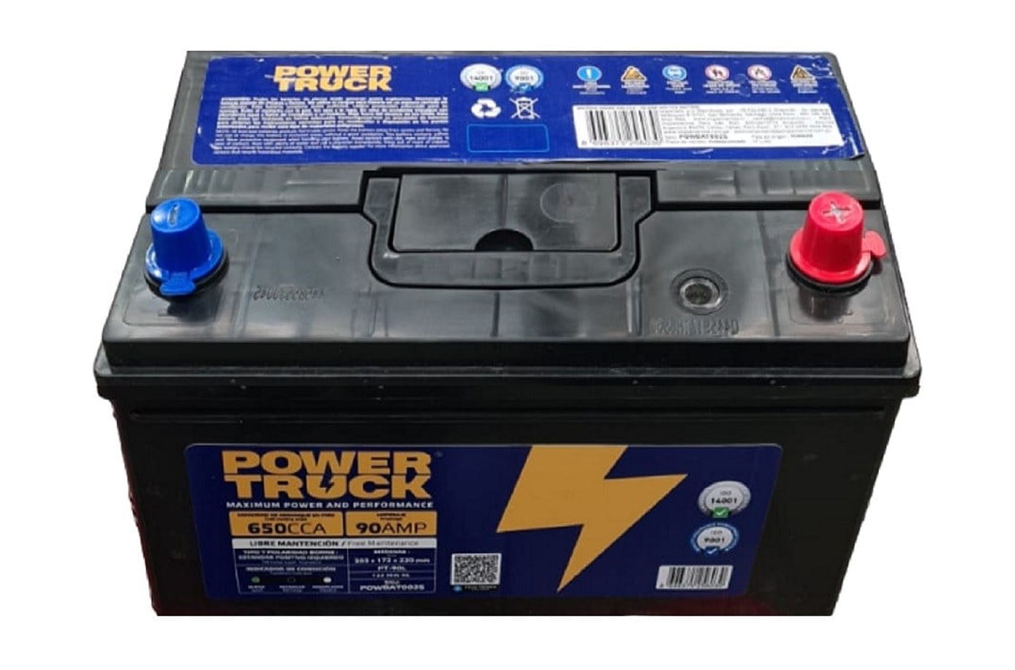 Powertruck - Bateria 90 Amp 650 Cca Borne Estandar