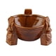 thumbnail image 4 of Cuenco De Cerámica Para Ponchar, Diseño De Tres Patas, Tazas Tiki, Taza Para Beber Para Bar, Hogar, Marrón, 4 of 5