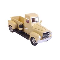 Bothyi - Camión De Granja Navideño De Diseño Vintage Para Jardín, Navidad, Exterior, Interior, Beige