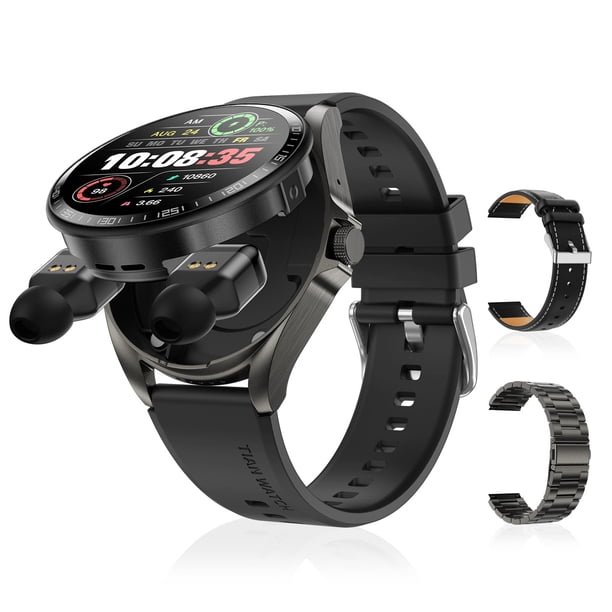 Reloj Inteligente J‑CD para Mujer con Auriculares Bluetooth, Pantalla HD de 1.46 pulgadas, Llamadas, Seguimiento de Sueño y Deporte, Reloj Fitness de Estilo Lujo (Negro)