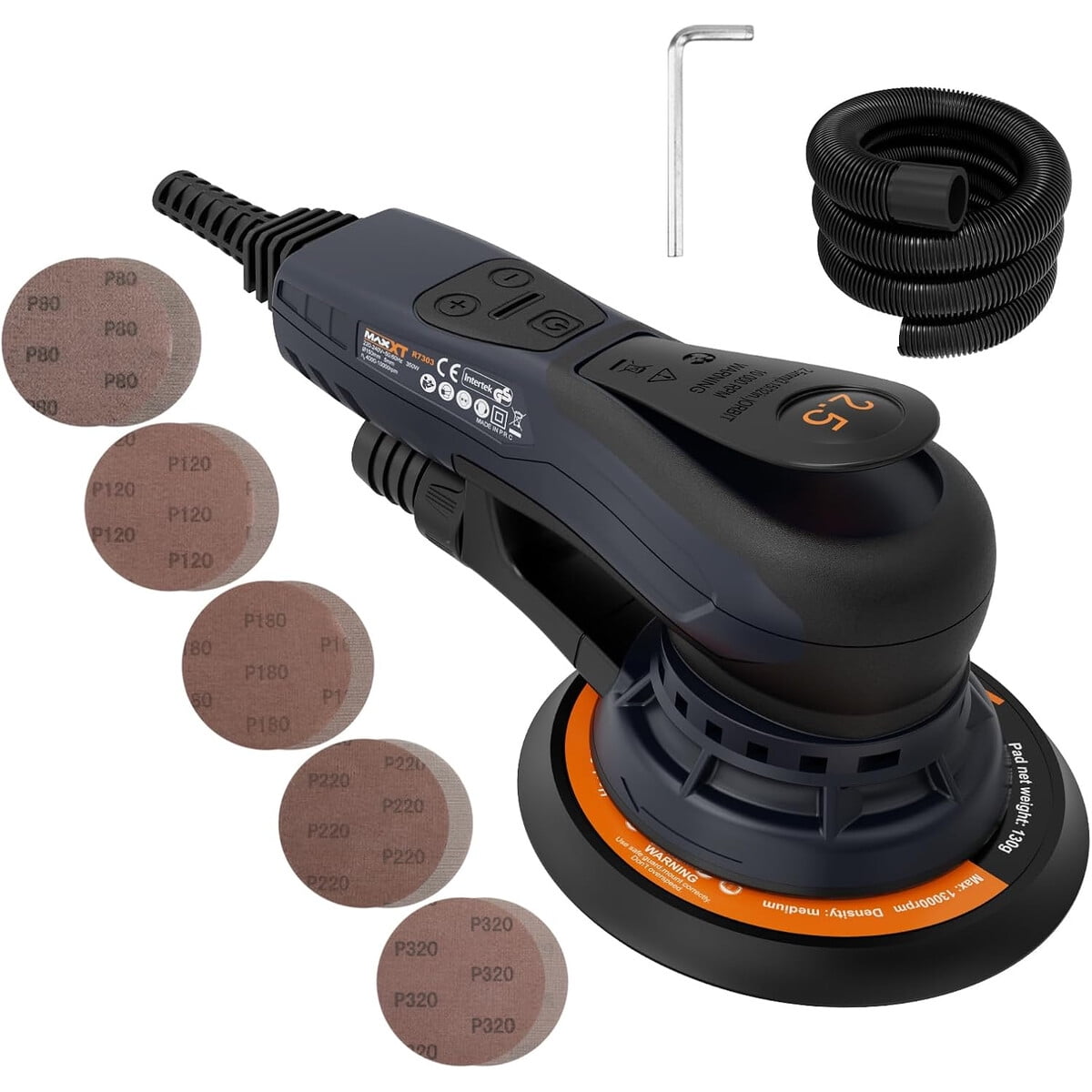 Maxxt - Lijadora Orbital 2 5mm 350w Brushless Control Velocidad