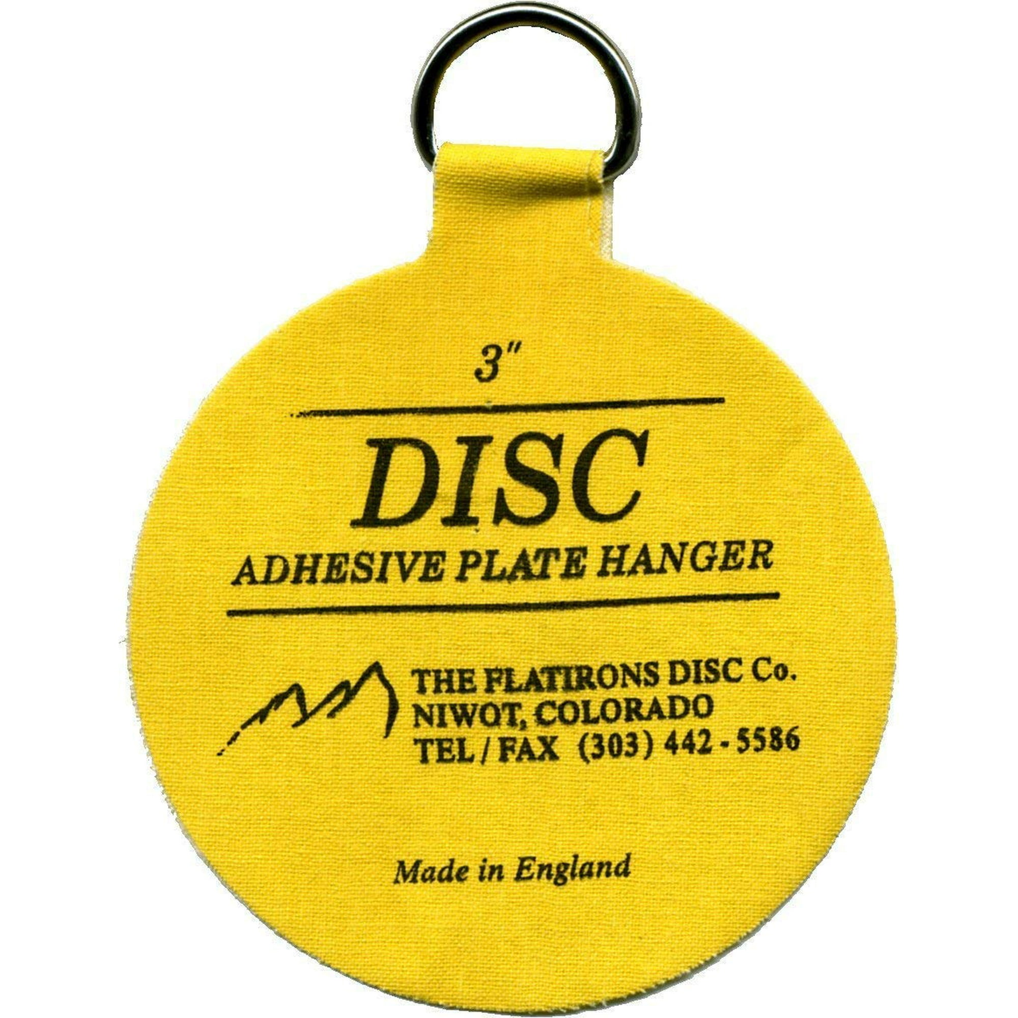 Juego De Soportes Para Colgar Platos Flatirons Disc Adhesive, Tamaño Mediano (4-3 Pulgadas)