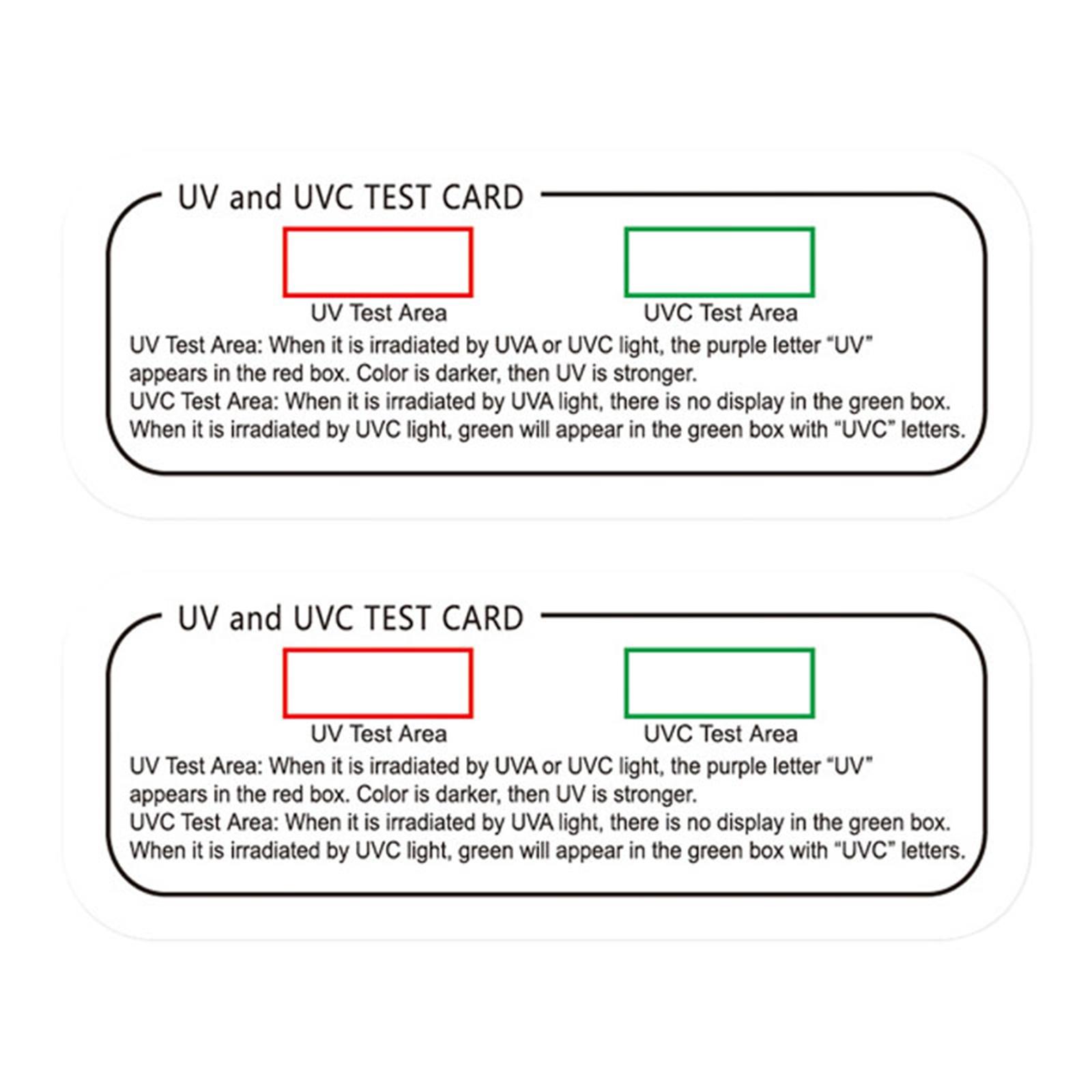 Magideal - 2 Tiras De Prueba , Tarjetas De Prueba De Luz, Tarjetas Indicadoras Para Interiores, Prueba De Intensidad De Pvc, Tarjeta De Identificación De