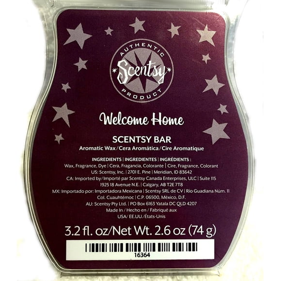 Cera perfumada Scentsy Welcome Home para Scentsy Warmers