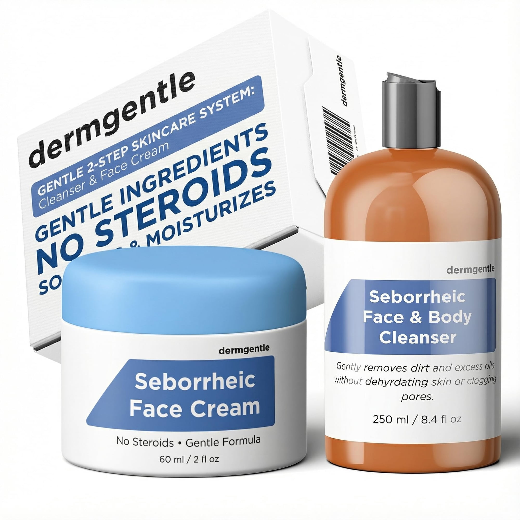 Kit Limpiador Y Crema Facial Para El Cuidado De La Piel Dermgentle Sensitive Skin