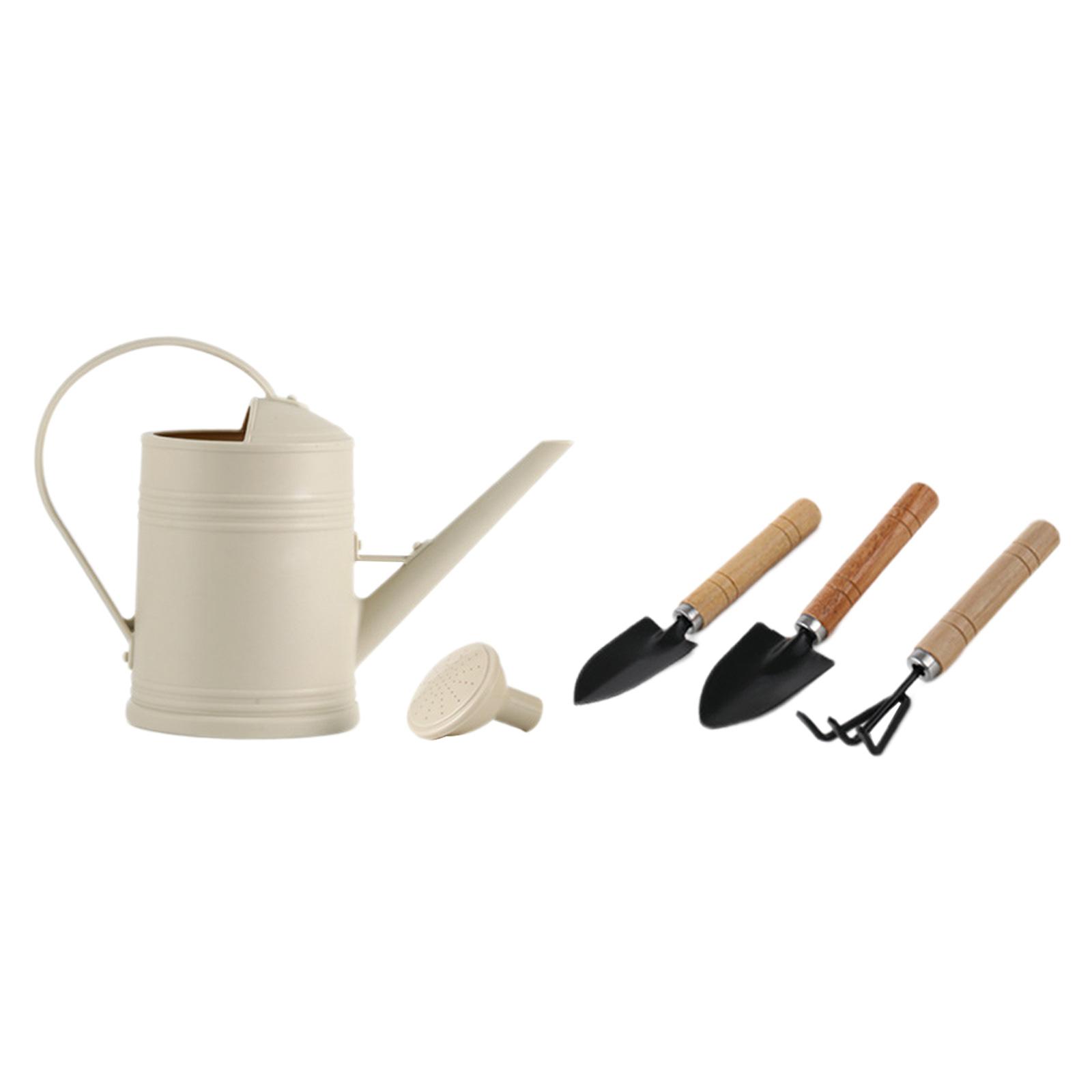 Magideal - Regadera Con Boquilla Larga Para Riego De Plantas Diseño Moderno Mango Ergonómico Y Material Pp Resistente Adecuada Para Jardinería Doméstica Oficina Beige