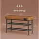 thumbnail image 4 of Banqueta Zapatero Organizador Mauk | Acero y Eco Cuero Café, 4 of 4