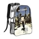thumbnail image 1 of Betty Boop Mochila transparente temática, resistente y duradera, bolsa see-through para trabajo, deporte, universidad y viaje, 31 × 43 cm, 1 of 6