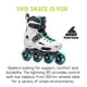thumbnail image 3 of Patinaje en línea Rollerblade Lightning para mujer Urban White/Aqua, 3 of 7
