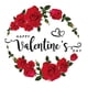 thumbnail image 4 of Etiqueta Engomada De La Ventana Del Día De San Valentín, Calcomanía Artística De Rosas Para Fiesta, Aniversario De Boda, Estilo B, 4 of 5