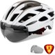 thumbnail image 1 of Casco de Bicicleta Basecamp HT19 con Luz Trasera y Visor Magnético, 1 of 3