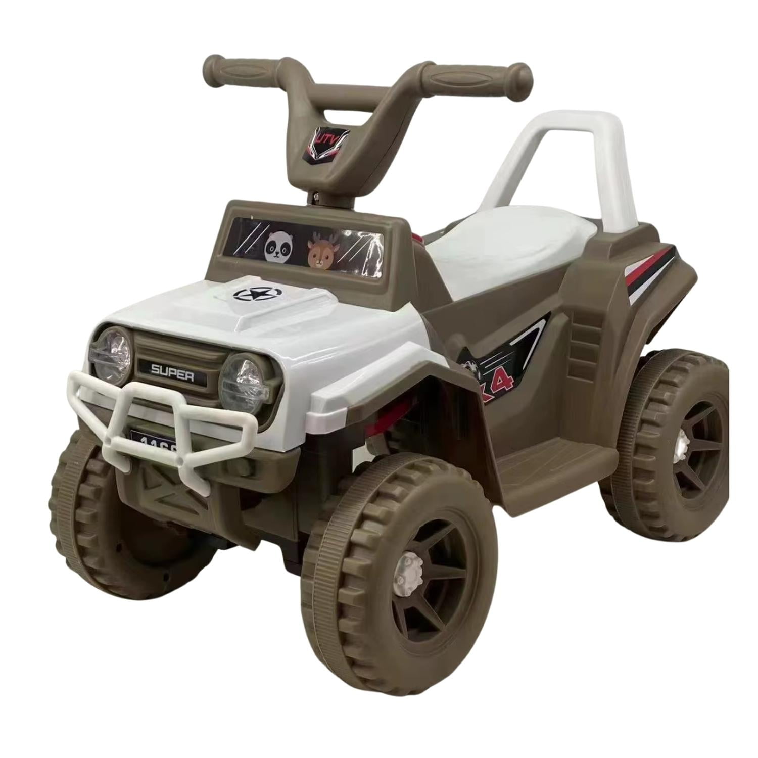 Auckland Outdoor - Moto Electrica Bateria Jeep Niño Luz + Sonido 1166a Cafe