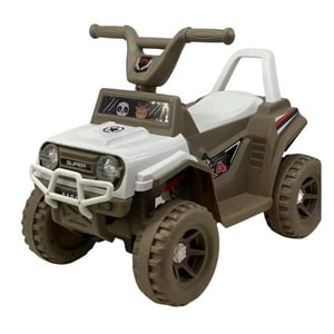 Auckland Outdoor - Moto Electrica Bateria Jeep Niño Luz + Sonido 1166A Cafe