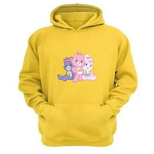 Genérico - Polerón Canguro Osos Cariñosos Amarillo Talla Xs Unisex