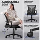 thumbnail image 3 of Silla Yaheetech Mesh Soporte Lumbar Ergonómico Respaldo Medio Negro, 3 of 3