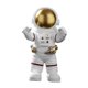 thumbnail image 2 of Astronauta Estatua Arte Regalos Resina Lindo Creativo Para Decoración TV Estante Dormitorio Alcance Mano, 2 of 5