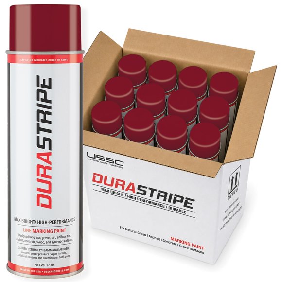 Pintura DuraStripe 12 x 510 ml para Marcado de Campos Deportivos – Burdeos