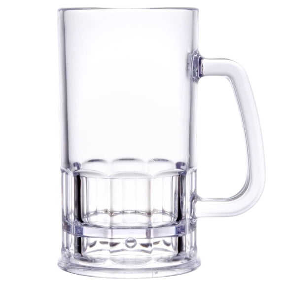 Jarra de cerveza Stemware Yanco SM-12-B, 360 ml, plástico transparente (paquete de 24)