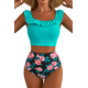 thumbnail image 1 of Bikini Sexy Cintura Alta y Vuelos Chic Floral Gloriahoon, 1 of 7