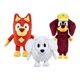 thumbnail image 1 of Peluches Bluey 16‑23 cm, pack de 3: Rusty, Lila y Snickers, 1 of 3