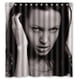 thumbnail image 1 of Cortina de ducha de la estrella de cine sexy Angelina Jolie, juego de cortina de baño con ganchos, tamaño 60 x 72 pulgadas, 1 of 3