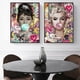 thumbnail image 2 of Póster e impresión en lienzo de Audrey Hepburn, Marilyn Monroe, "Soplando burbujas", arte callejero para pared, para sala de estar, 45 x 65 cm, sin marco., 2 of 7