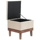 thumbnail image 2 of Pouf Baúl Emilia Beige Felpa 45x45x46 cm, 2 of 3