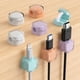 thumbnail image 1 of Paquete de 3 clips magnéticos para cables, soporte ajustable para la gestión de cables debajo del escritorio, organizador adhesivo para cargadores, para casa, oficina, escritorio, teléfono, coche, par, 1 of 8