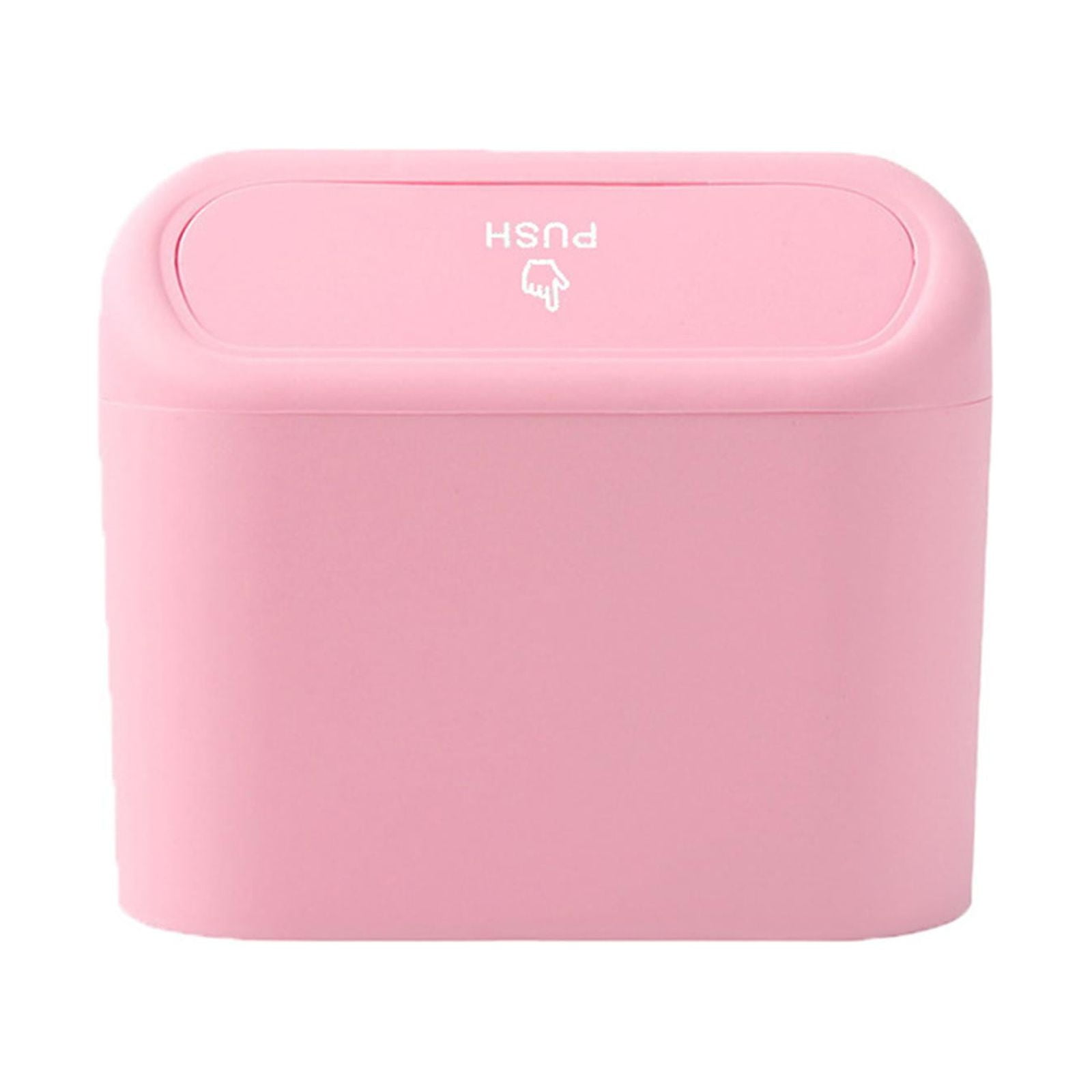 Magideal - Bote De Basura Negro Para Automóvil, Bote De Basura Para Automóvil, Bote De Basura Para Automóvil Con Tapa, Bote De Basura Para Vehículo Para Automóvi Rosa