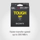 thumbnail image 3 of Tarjeta SDXC Sony TOUGH-G serie 64 GB V90 UHS-II, 3 of 5