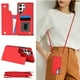 thumbnail image 1 of Crossbody PU Leather Case For Samsung Galaxy S23 S22 Plus Note 20 Ultra Wallet Card Slot Stand Holder Phone Bag Cover, 1 of 3