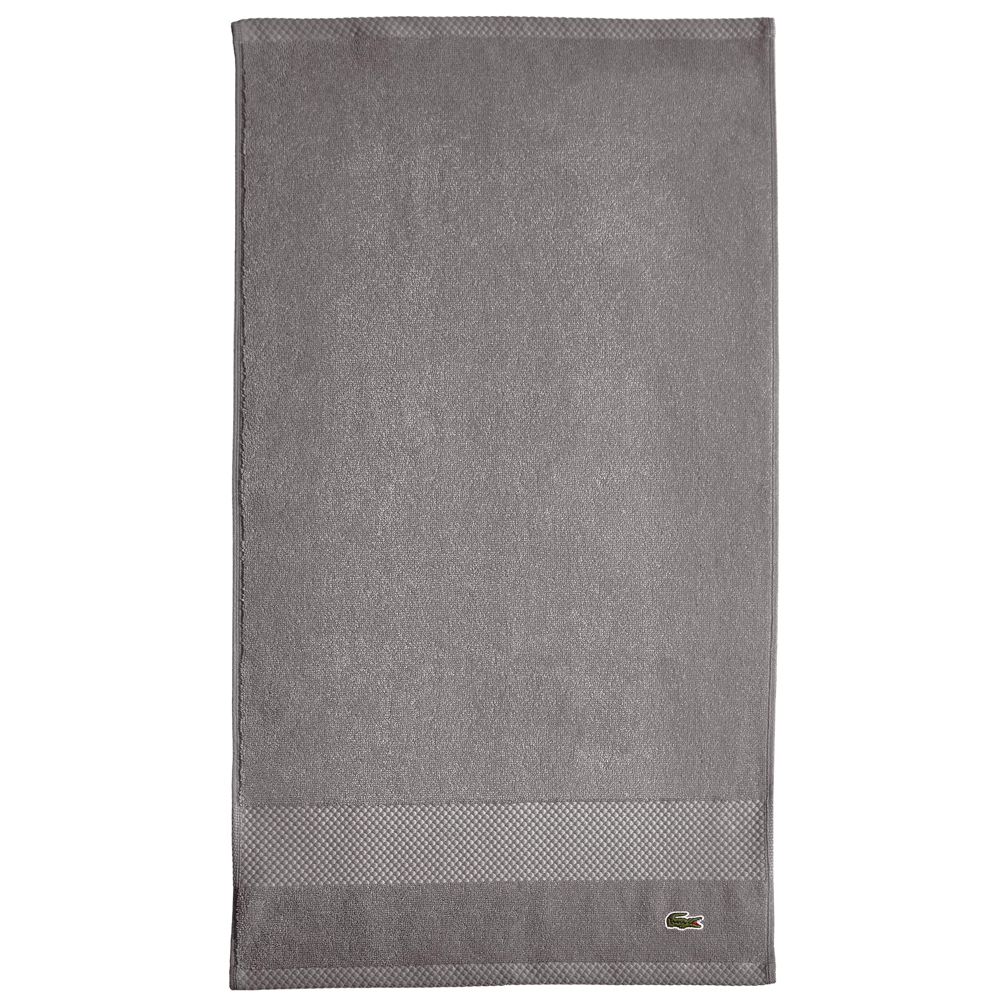 Toalla De Mano Lacoste Heritage 100% Algodón Supima Meteorite