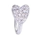 thumbnail image 3 of Brillo Clip-On Pinza De Anillo De Nariz Falsa No Perforante Colgador De Cristal Joyas De Aro Corazón De Plata, 3 of 5