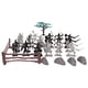 thumbnail image 3 of Plástico Caballero Medieval Soldado Juguetes Ejército Hombres Soldados Arcaicos Ejército Infantería 24x Con Accesorios, 3 of 5