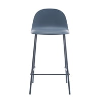 Escandinavia - Piso Taburete Silla Alta Bar Cocina Eira 65 Cm Azul Oscuro