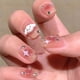 thumbnail image 1 of 24 pcs Cute and Fun Jelly Pink Gel Nail Kit with Cartoon Dog and Stars Decals - Perfect for Manicures and Pedicures, 1 of 2
