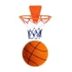 thumbnail image 4 of Baloncesto silencioso con aro, pelota que rebota, juguete interactivo para niños, fiesta de adultos, sin sonido, juguetes para niños, pelota de juguet Naranja Talla 5, 4 of 5