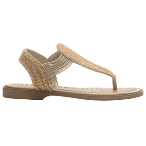 Sandalia De Mujer Beige Casual Chalada Greca-67