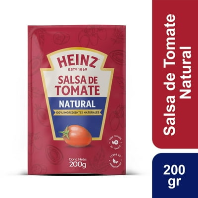 Salsa De Tomate Natural Doypack 200 G Heinz