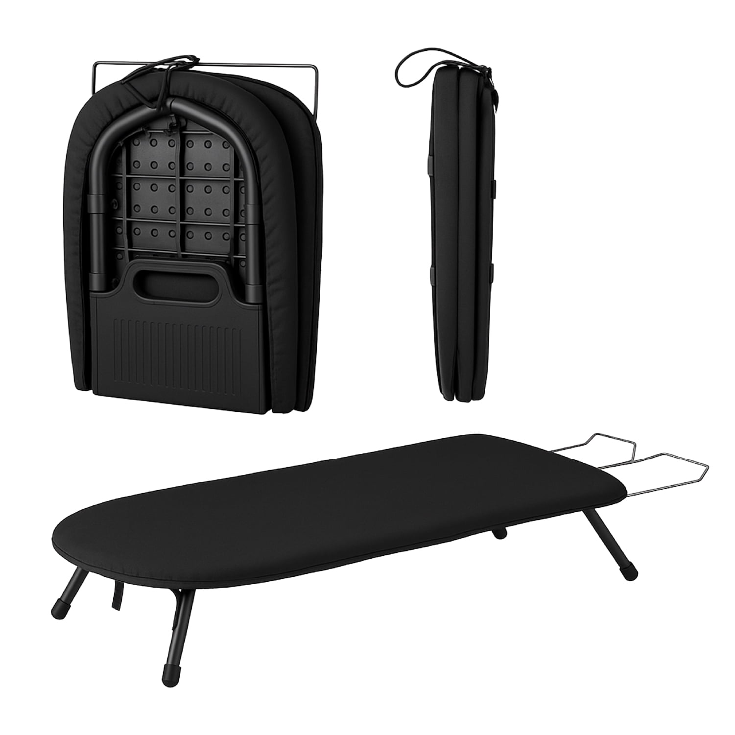Homeclaf - Tabla De Planchar De Mesa Plegable Compacta Y Portátil Negro