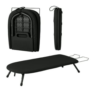 Homeclaf - Tabla De Planchar De Mesa Plegable Compacta Y Portátil Negro
