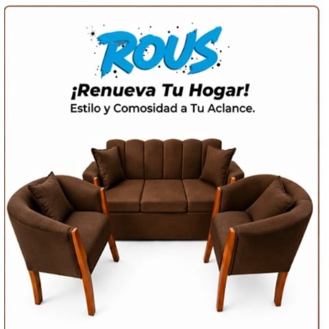 Rous Muebles - Living Más Sitiales Rous, Color Café