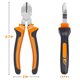 thumbnail image 2 of Cortaalambres BOENFU de 16 cm, alicates de corte diagonal de alta resistencia, 2 of 7