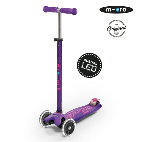 Scooter Maxi Deluxe Led Morado