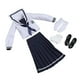 thumbnail image 1 of Figura A Escala 1/6, Conjunto De Uniforme Escolar Para Muñecas, Cuerpo De Figuras De Acción De 12 Pulgadas, Azul Oscuro, 1 of 3