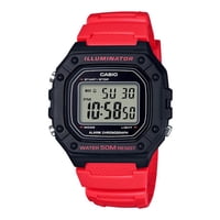 Reloj Digital Rojo Casio W-218H-4Bv