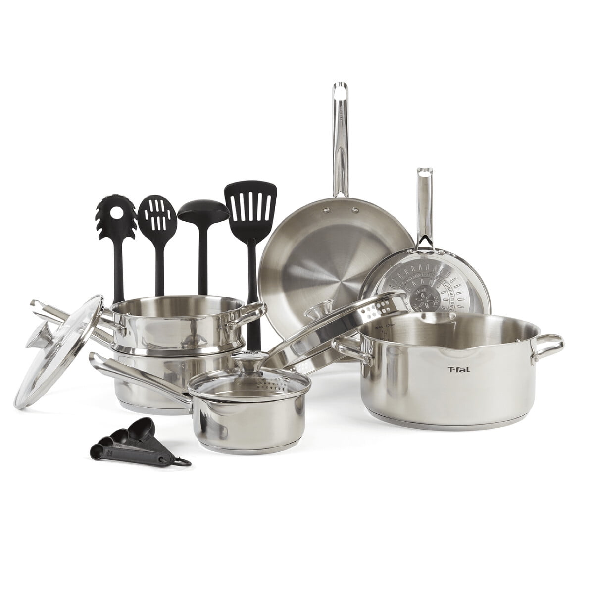 Set Ollas Tfal Acero Inoxidable 14 Piezas Induccian