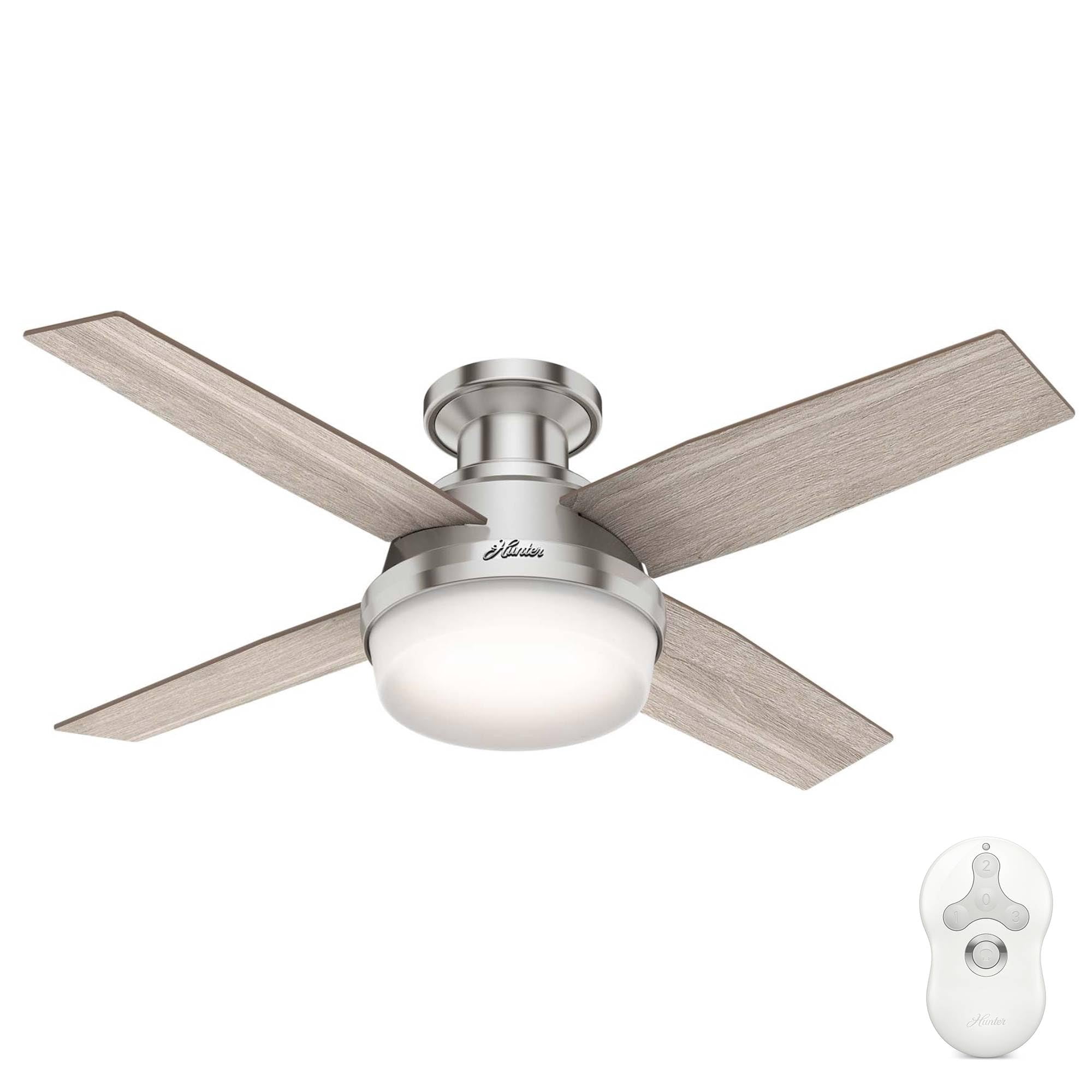 Ventilador De Techo Hunter Dempsey De 44 Pulgadas Con Luz Led Y Control Remoto