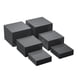 thumbnail image 1 of Soportes De Exhibición Elevadores De Acrílico, Elevador De Alimentos Para Comida, Postre, Mesa De Buffet, Color Negro, 6 Uds., 1 of 5