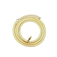 Elbauldejuma - Colgante Cadena Tejido Serpiente 3Mm Chapado En Oro 18Kl